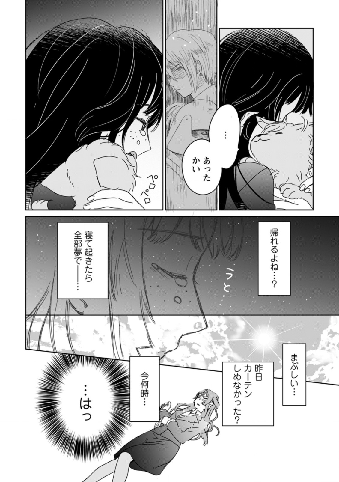 聖女じゃないと追放されたので、もふもふ従者(聖獣)とおにぎりを握る 第1.2話 - Page 4