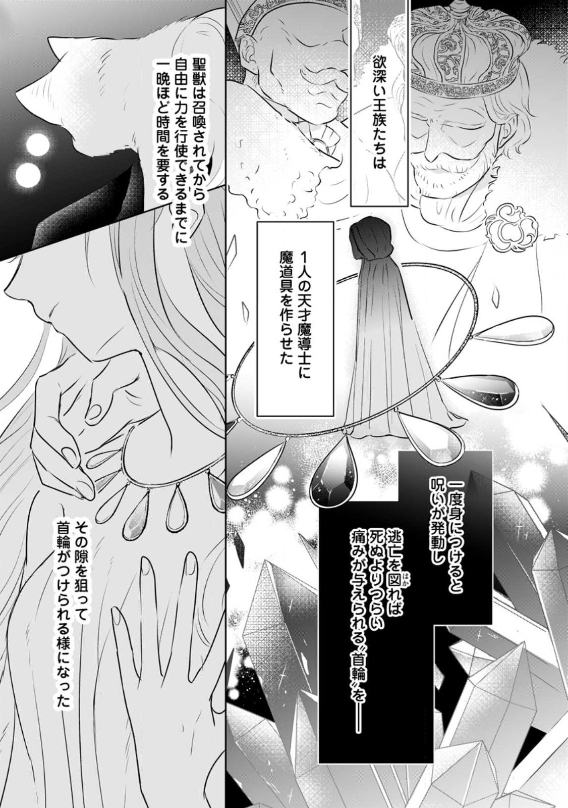 聖女じゃないと追放されたので、もふもふ従者(聖獣)とおにぎりを握る 第22.2話 - Page 9