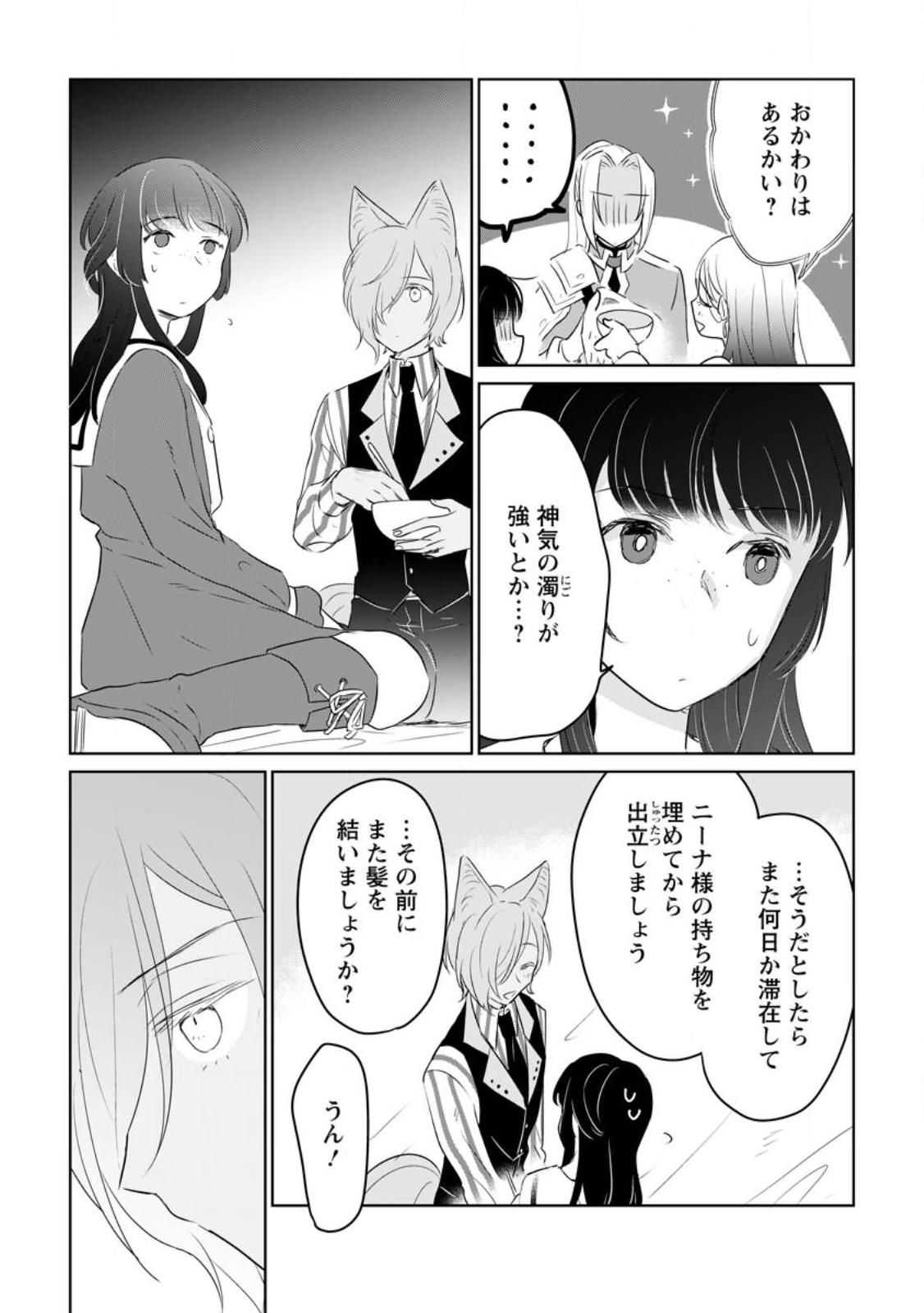 聖女じゃないと追放されたので、もふもふ従者(聖獣)とおにぎりを握る 第23.3話 - Page 9