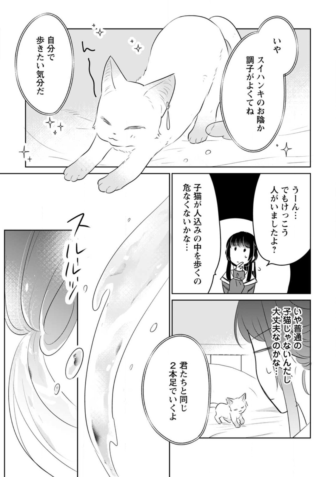 聖女じゃないと追放されたので、もふもふ従者(聖獣)とおにぎりを握る 第24話 - Page 23