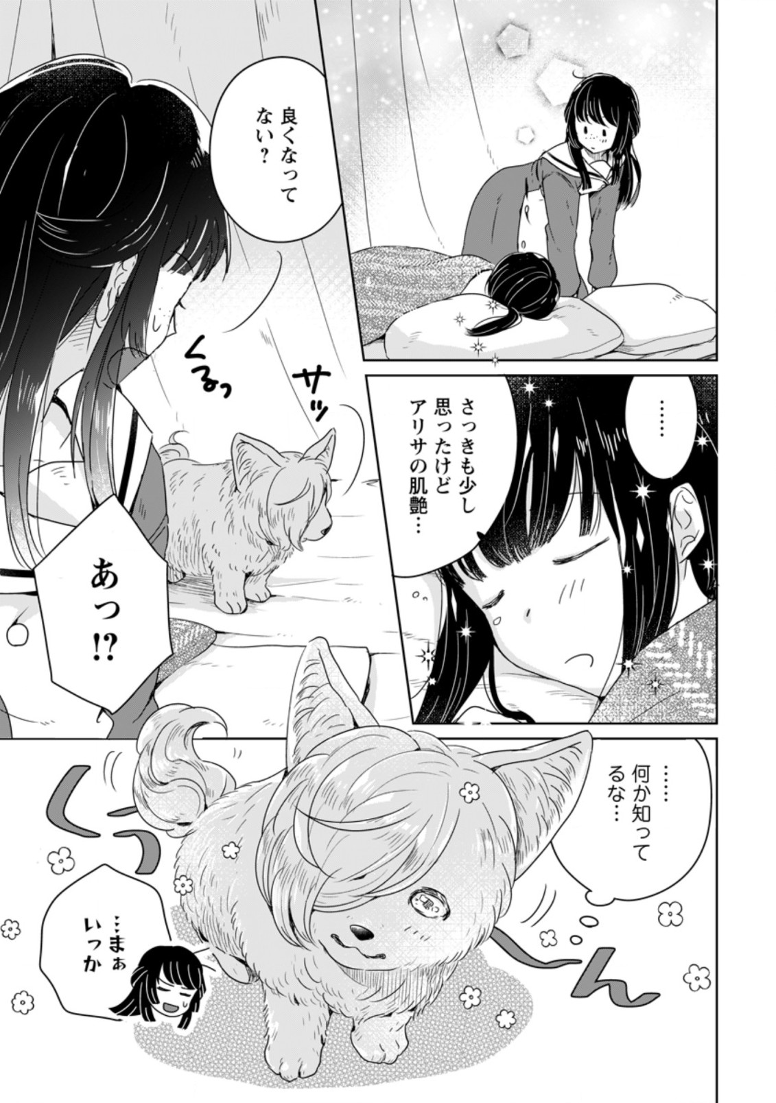 聖女じゃないと追放されたので、もふもふ従者(聖獣)とおにぎりを握る 第4.3話 - Page 8