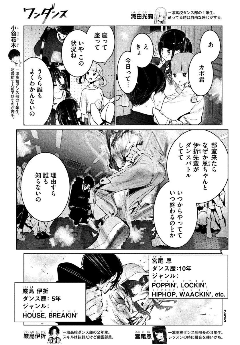 ワンダンス 第12話 - Page 3