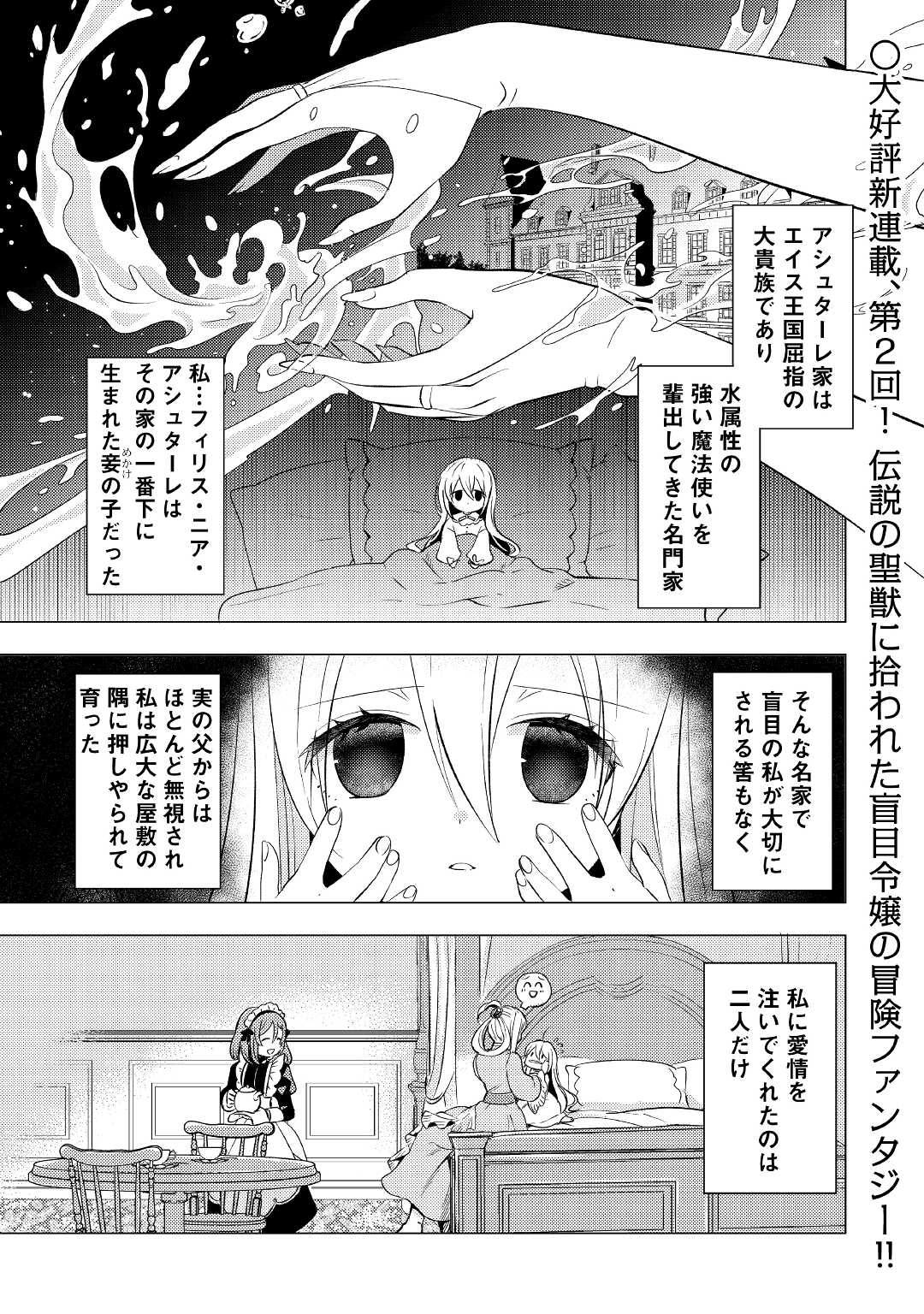 転生先は盲目幼女でした　～前世の記憶と魔法を頼りに生き延びます～ 第2話 - Page 1