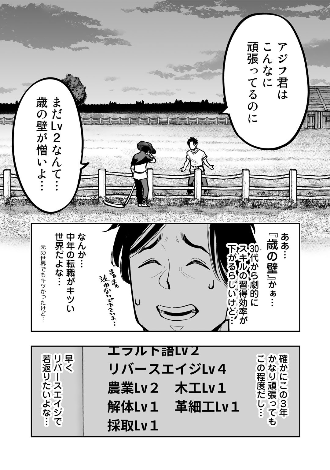 おっさん冒険者の異世界放浪記 若返りスキルで地道に生き延びる 第3話 - Page 12