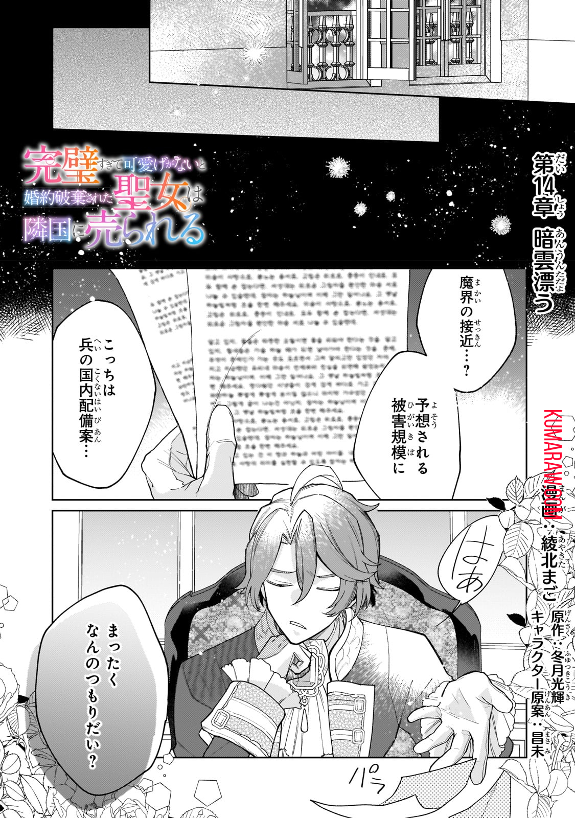 完璧すぎて可愛げがないと婚約破棄された聖女は隣国に売られる 第14話 - Page 1