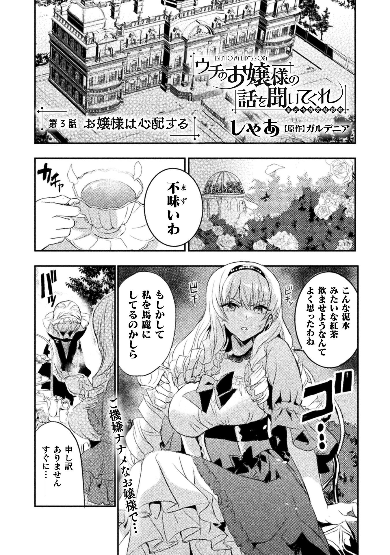 ウチのお嬢様の話を聞いてくれ　―悪役令嬢攻略記録― 第3話 - Page 1