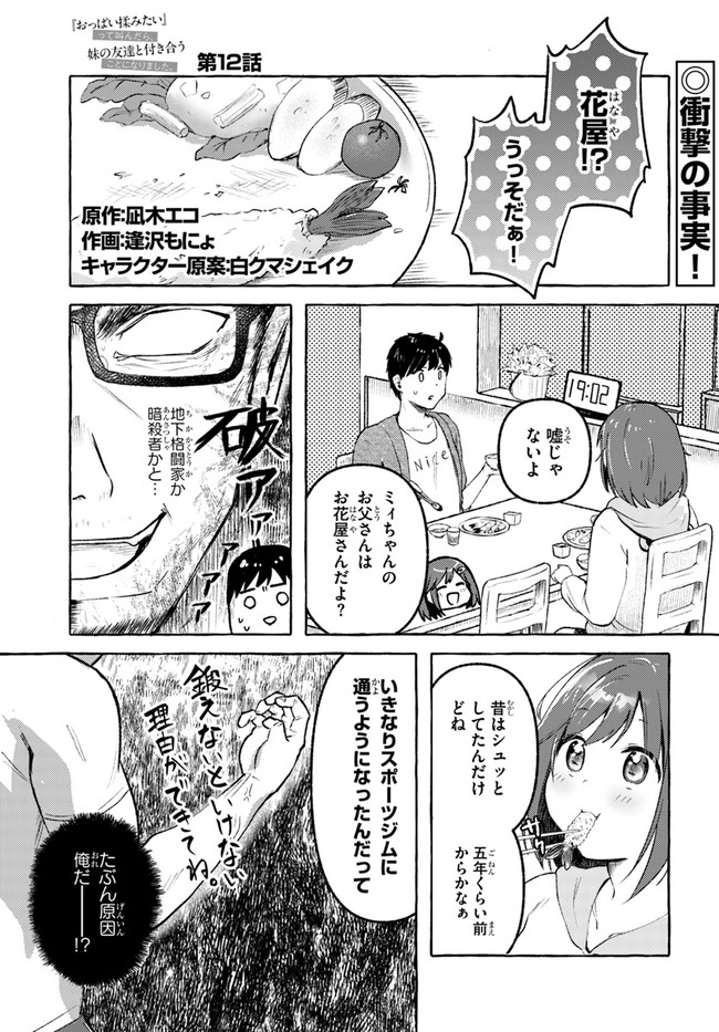 『おっぱい揉みたい』って叫んだら、妹の友達と付き合うことになりました。 第12話 - Page 1