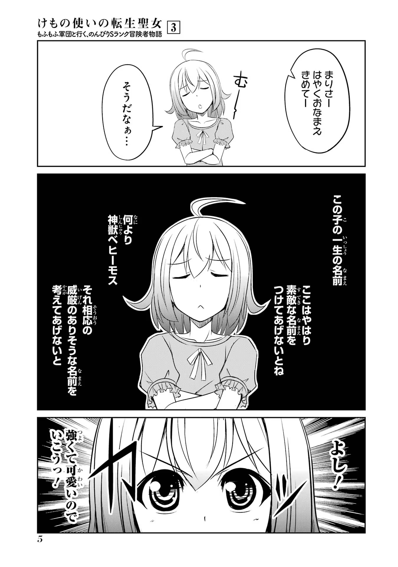 けもの使いの転生聖女 ～もふもふ軍団と行く、のんびりSランク冒険者物語～ 第11話 - Page 3