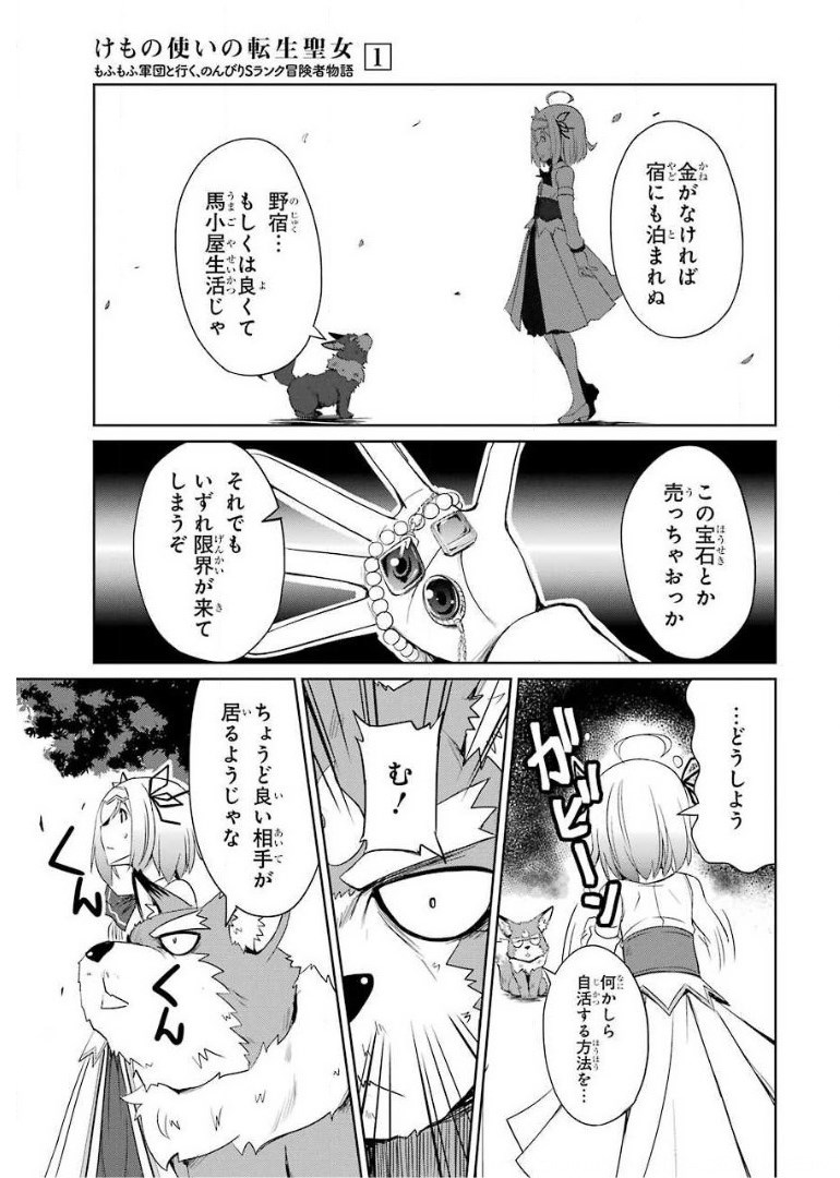 けもの使いの転生聖女 ～もふもふ軍団と行く、のんびりSランク冒険者物語～ 第2話 - Page 3