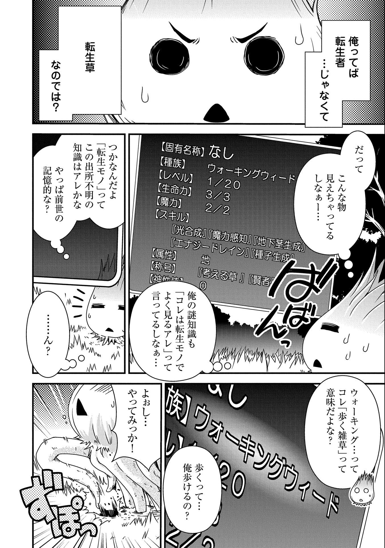 雑草転生　～エルフの里で大切に育てられてます～ 第1話 - Page 8