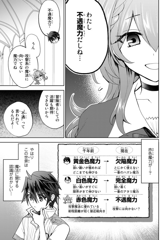 Nishuume cheat no tensei madoushi ~ Saikyou ga 1000 nengo ni tensei shitara 第2.1話 - Page 17