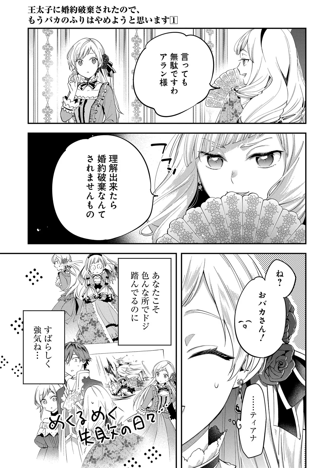 王太子に婚約破棄されたので、もうバカのふりはやめようと思います 第1話 - Page 17