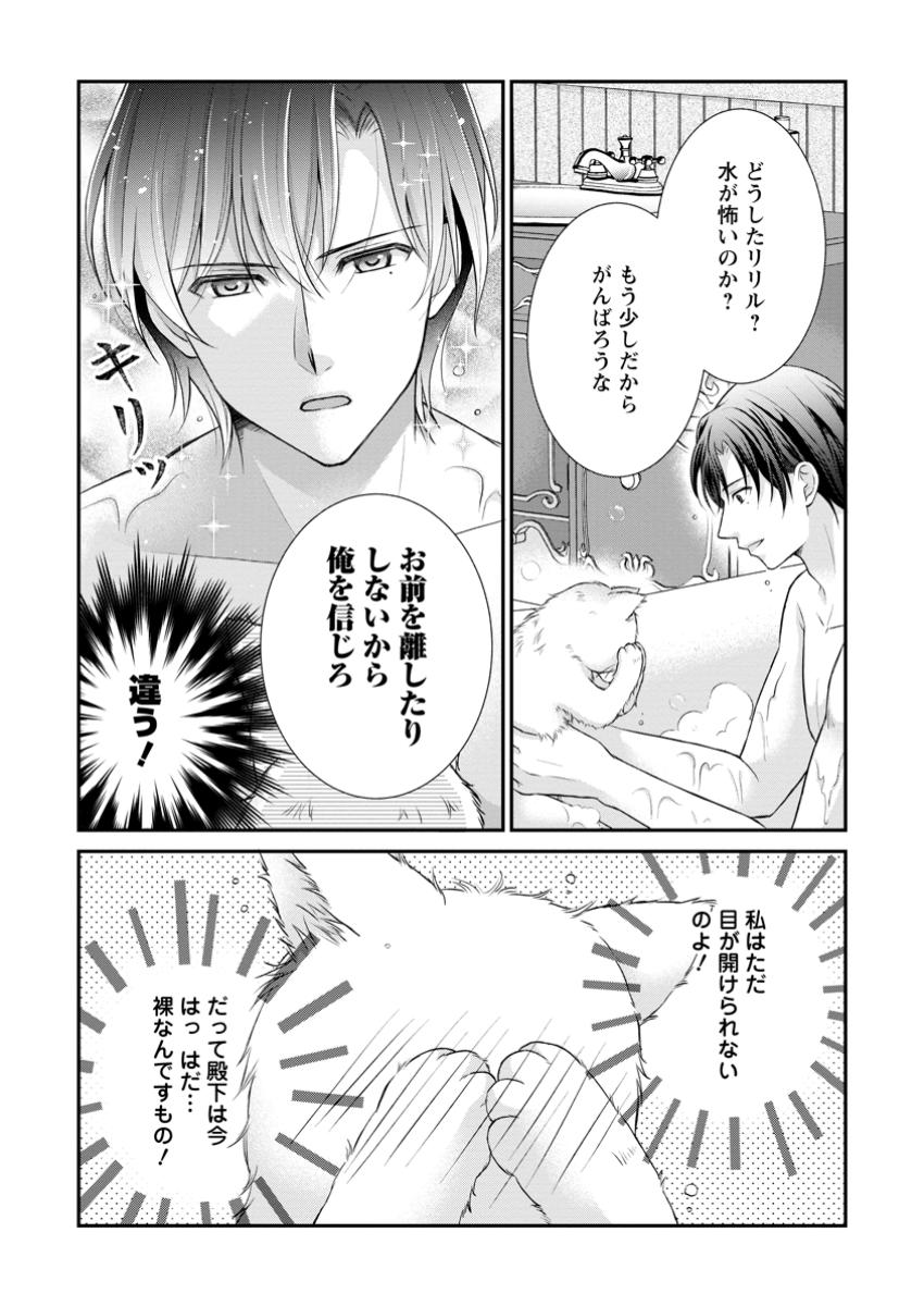 呪いで猫にされた悪女、王太子に拾われる。 第5.2話 - Page 8