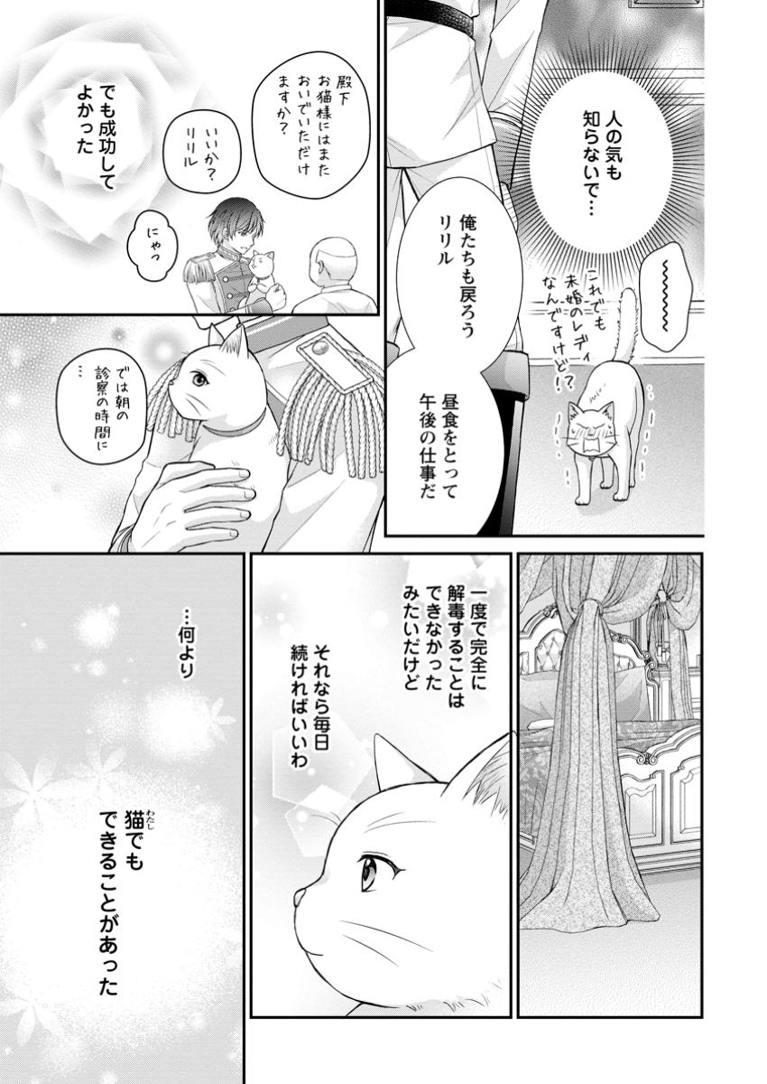 呪いで猫にされた悪女、王太子に拾われる。 第7.1話 - Page 9