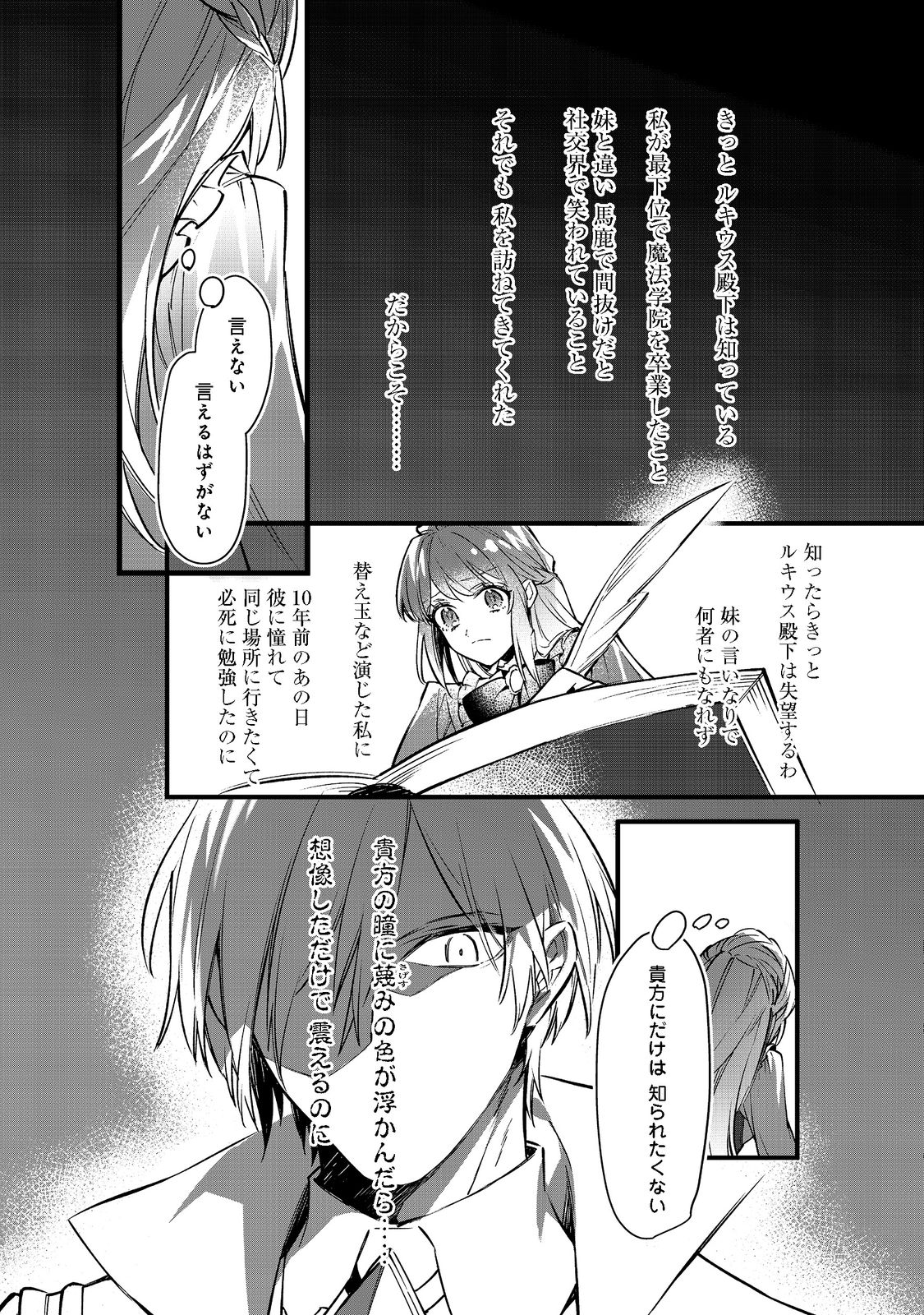 婚約破棄された替え玉令嬢、初恋の年上王子に溺愛される@COMIC 第2話 - Page 8