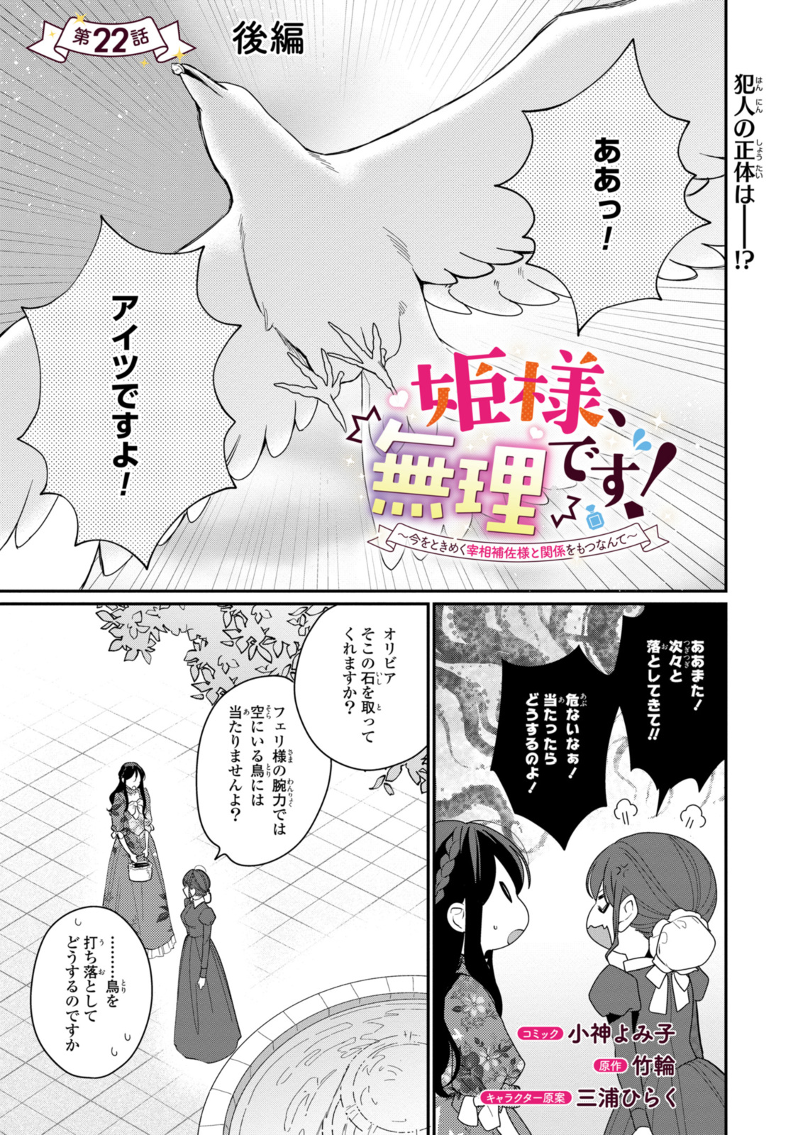 姫様、無理です！～今をときめく宰相補佐様と関係をもつなんて～ 第22.2話 - Page 1