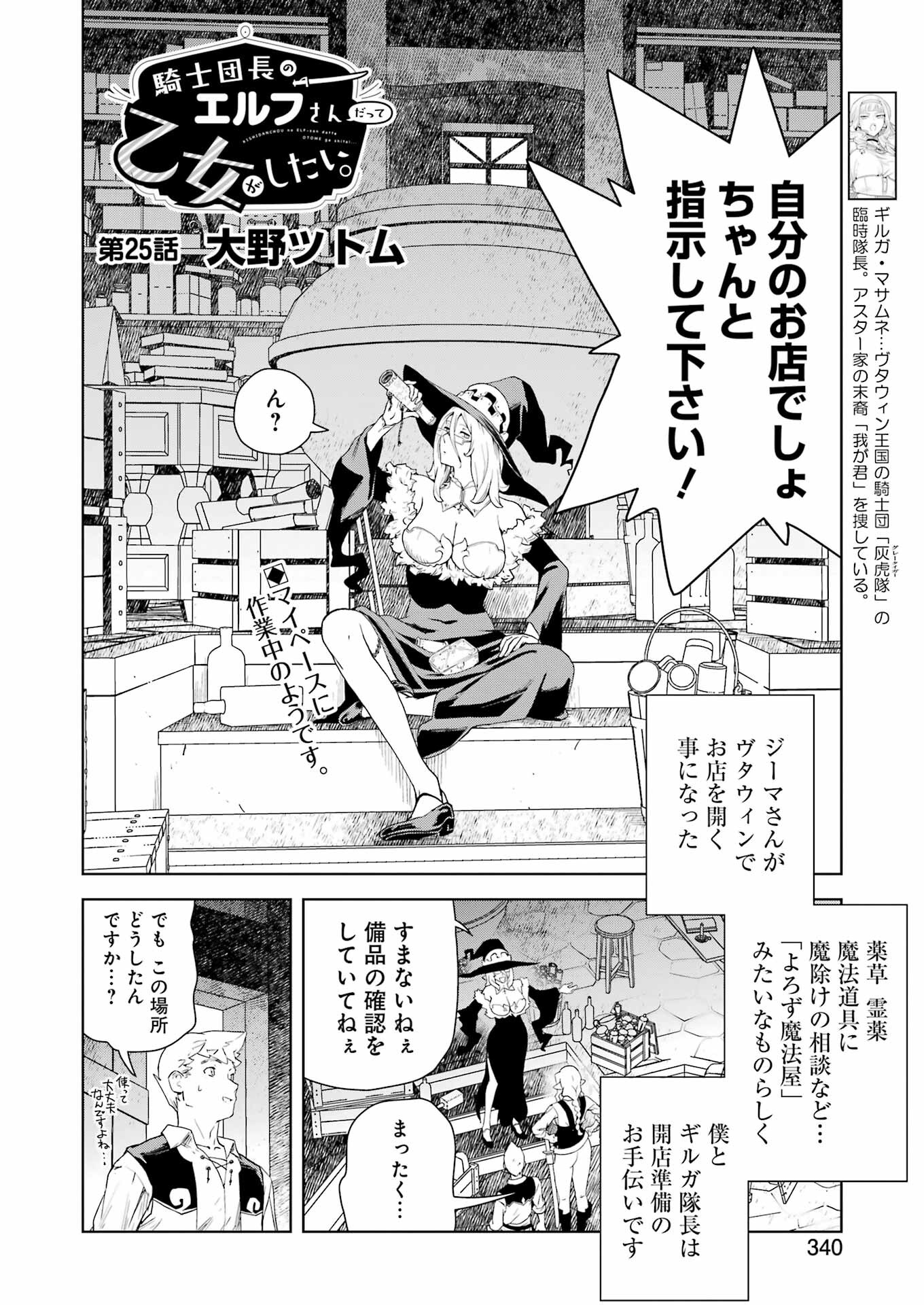 騎士団長のエルフさんだって乙女がしたい。 第25話 - Page 2