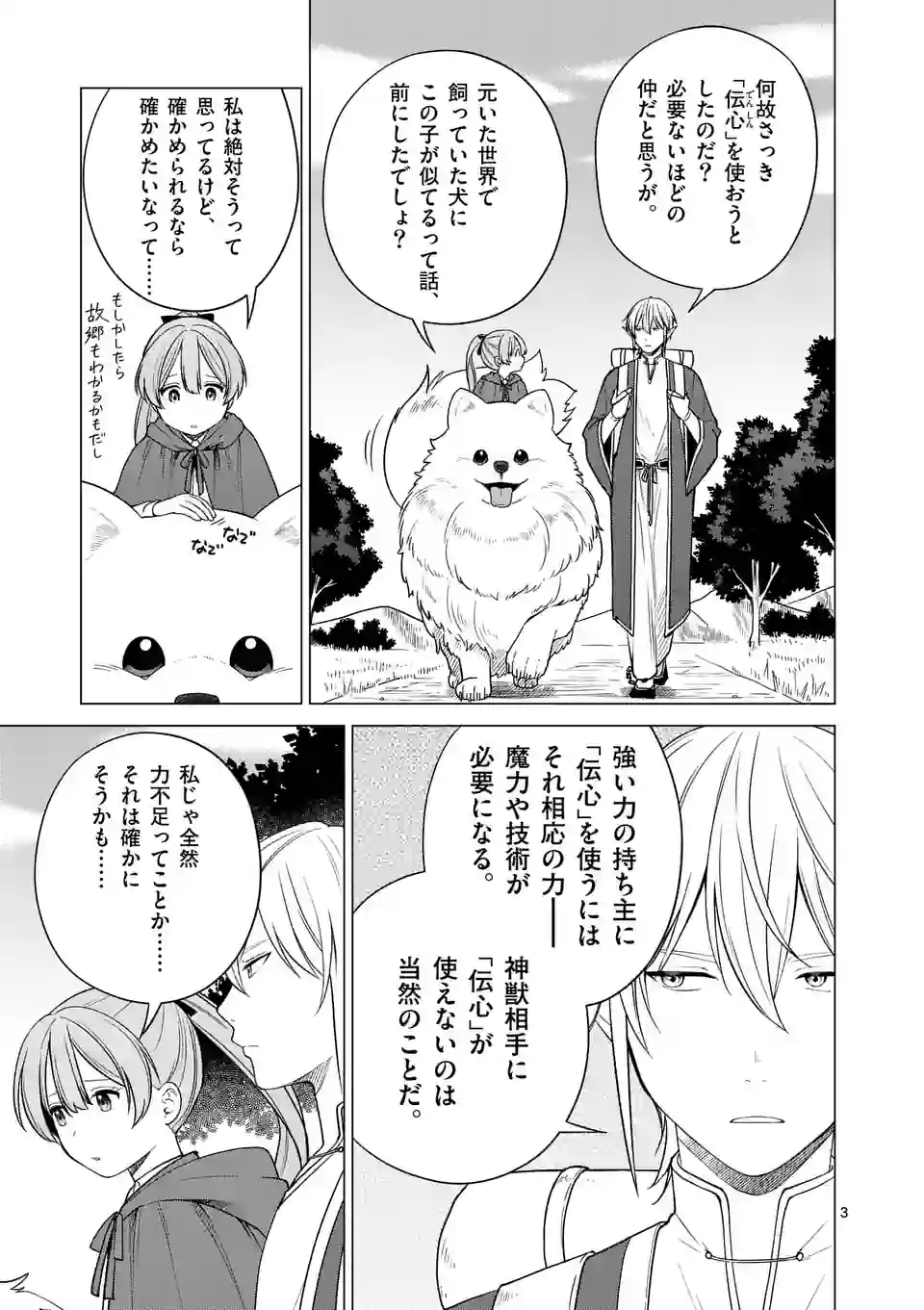 異世界ポメラニアンと虹のもふもふ旅 第4話 - Page 3