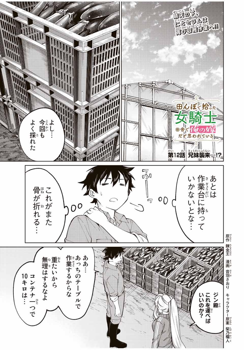 田んぼで拾った女騎士、田舎で俺の嫁だと思われている 第12話 - Page 1