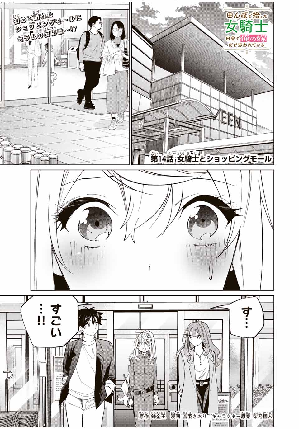 田んぼで拾った女騎士、田舎で俺の嫁だと思われている 第14話 - Page 1