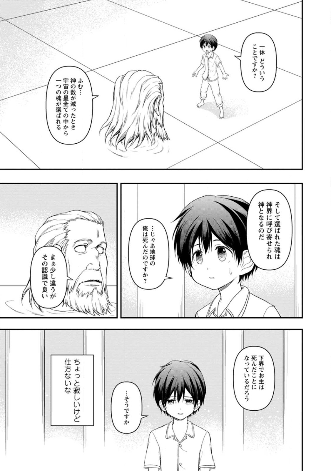 神に転生した少年がもふもふと異世界を旅します 第1話 - Page 13