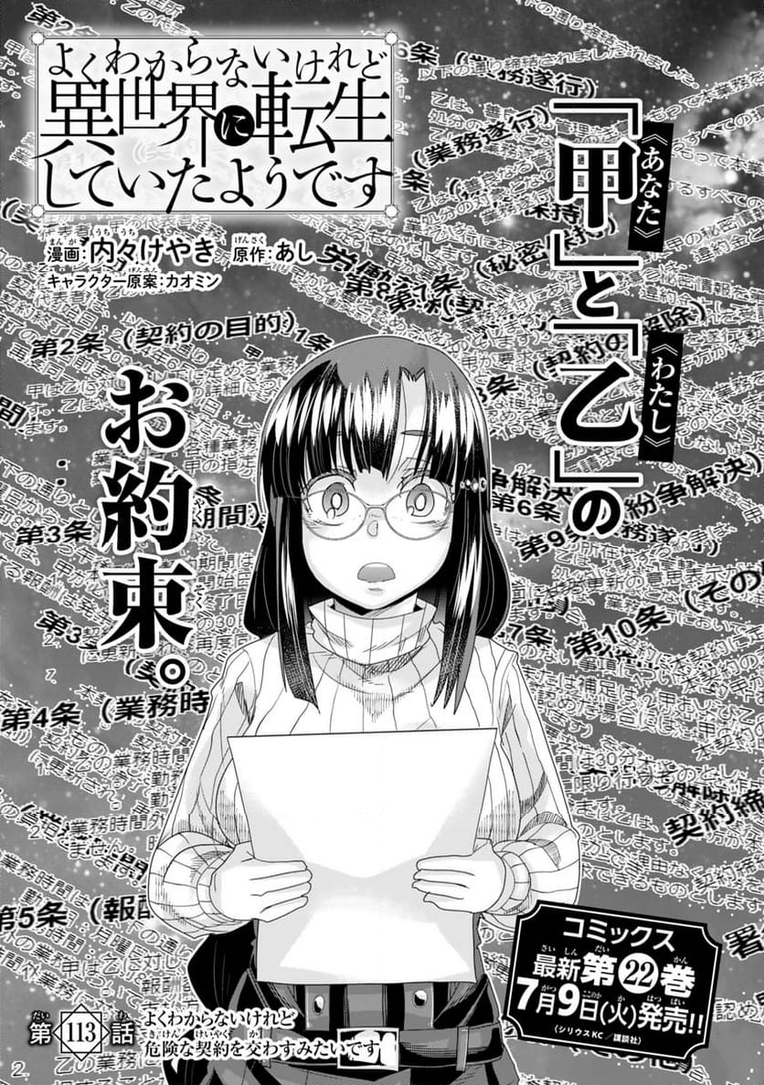 よくわからないけれど異世界に転生していたようです - 第113話 - Page 4