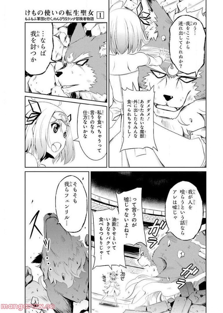 けもの使いの転生聖女～もふもふ軍団と行く、のんびりSランク冒険者物語～ - 第1話 - Page 29