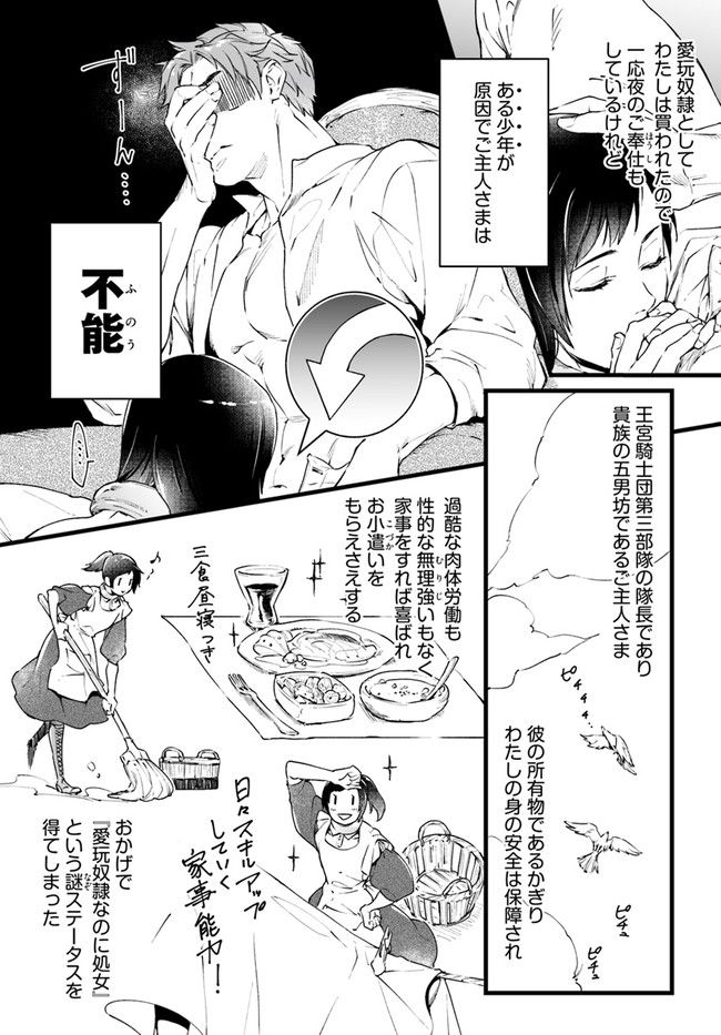 異世界で奴隷になりましたがご主人さまは私に欲情しません 第1.2話 - Trang 1