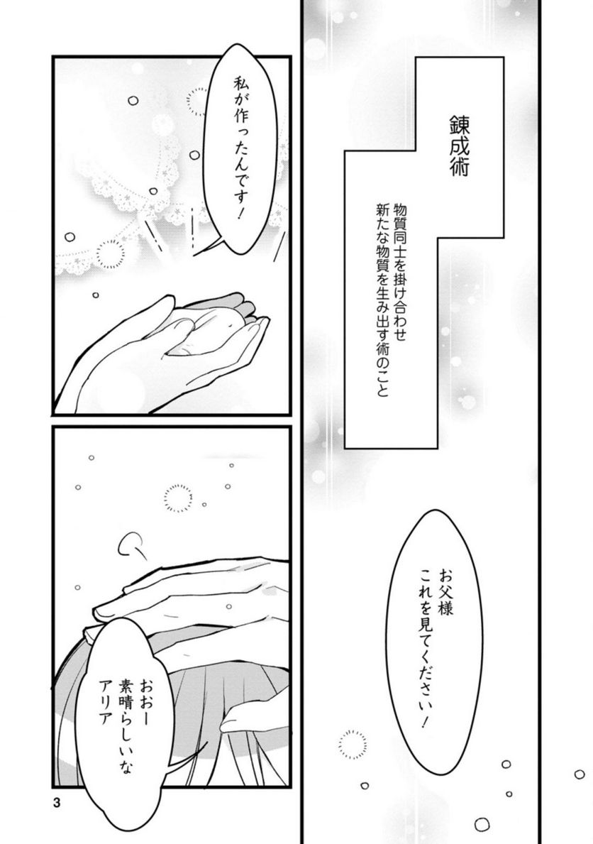 錬成師アリアは今日も頑張ります～妹に成果を横取りされた錬成師の幸せなセカンドライフ～ 第1.1話 - Trang 1