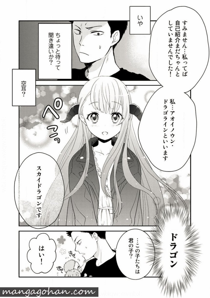 帰宅途中で嫁と娘ができたんだけど、ドラゴンだった。 - 第1話 - Page 30