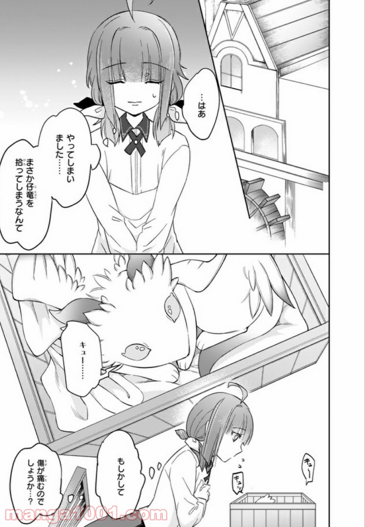 薬師の伯爵令嬢は伝説の仔竜に愛される 第1.3話 - Trang 1