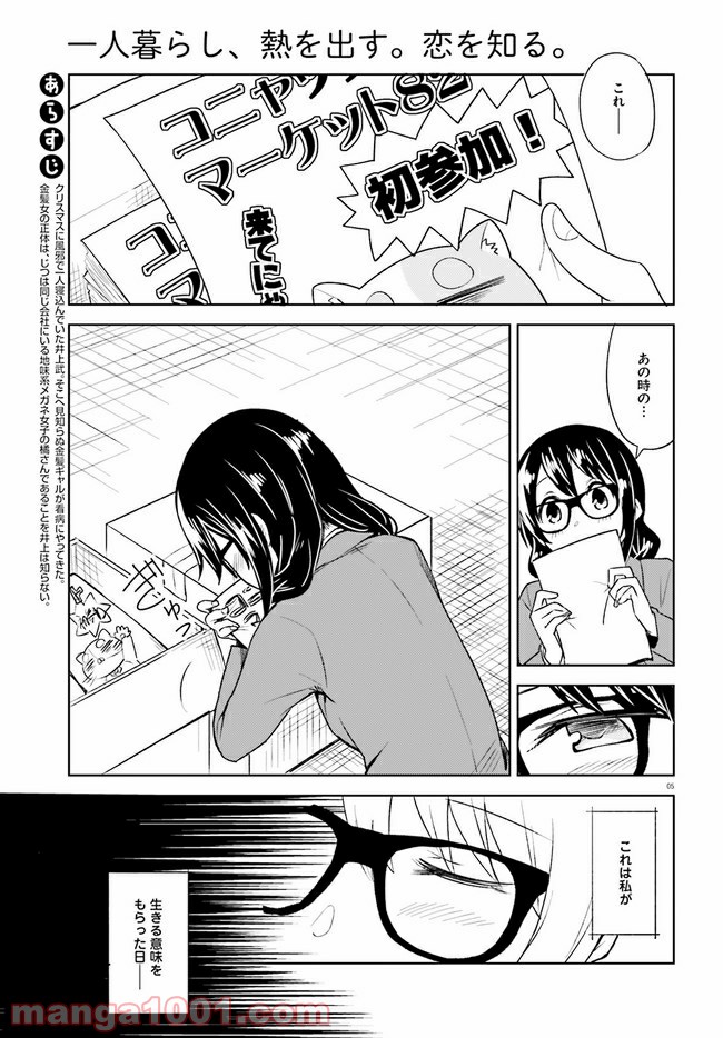 一人暮らし、熱を出す。恋を知る。 - 第6話 - Page 5