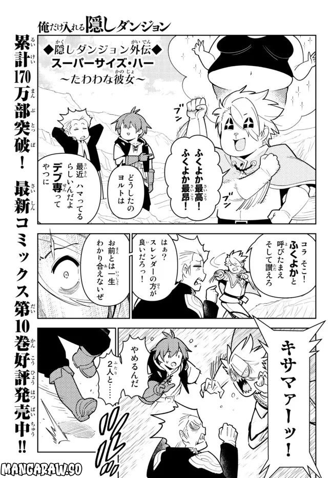 俺だけ入れる隠しダンジョン ～こっそり鍛えて世界最強～ 第98.5話 - Trang 1