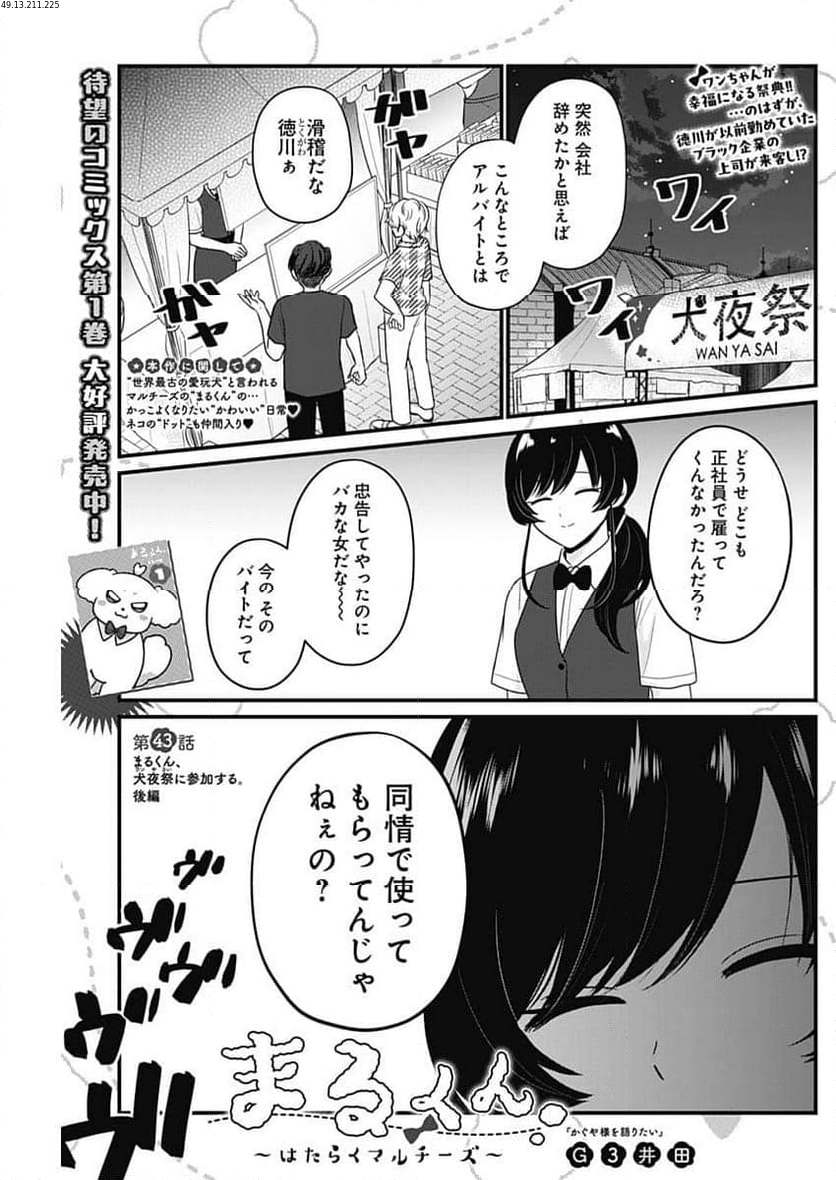 まるくん～はたらくマルチーズ～ - 第43話 - Page 1